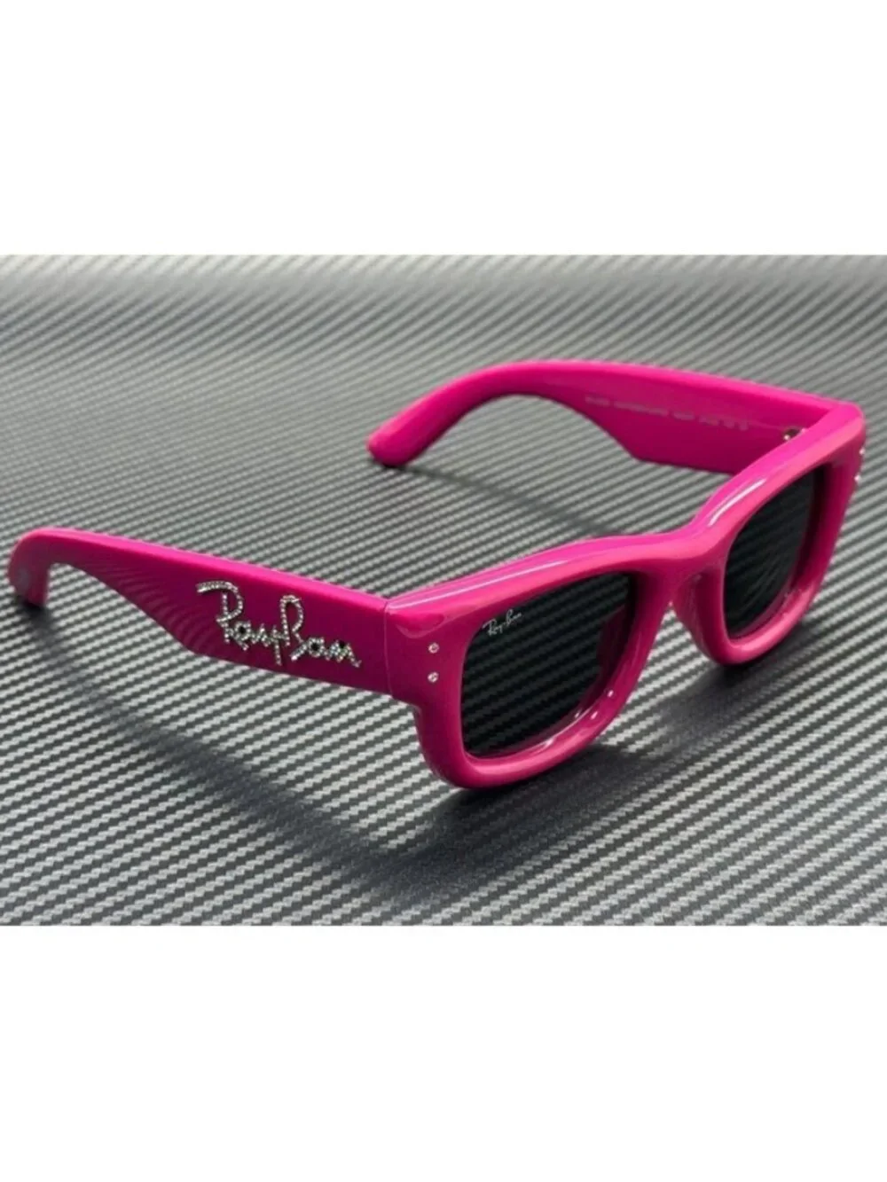 New Ray-Ban Men Pink Strass Sunglasses 47-23-145